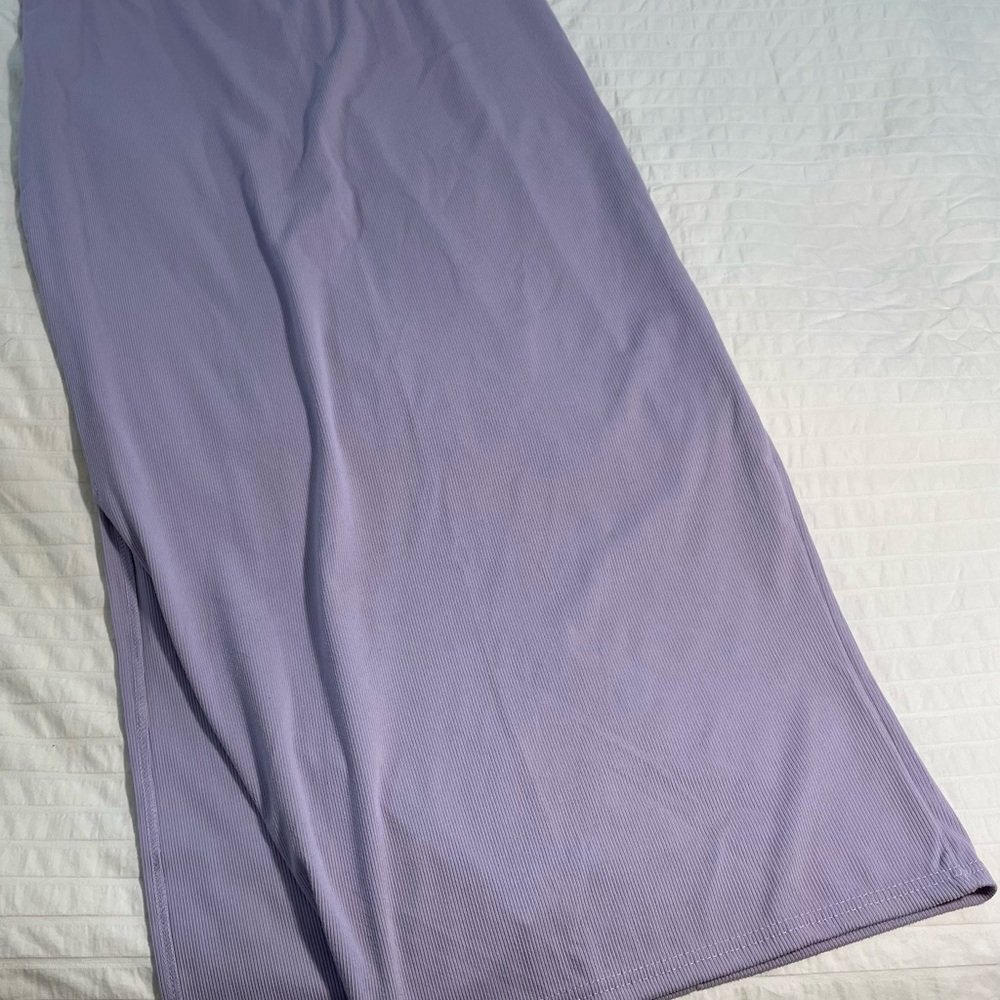 NWOT Elegant Lavender Maxi Skirt - Picture 2 of 4